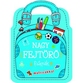 Nagy fejtörő - fiúknak matricákkal